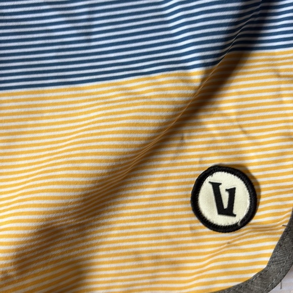 Vuori Men's Blue, gray and yellow  Swim Board Shorts - size 36 - Picture 4 of 6